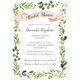 Greenery Framed with Ribbon Bridal Shower Invitations Image 5 of 5